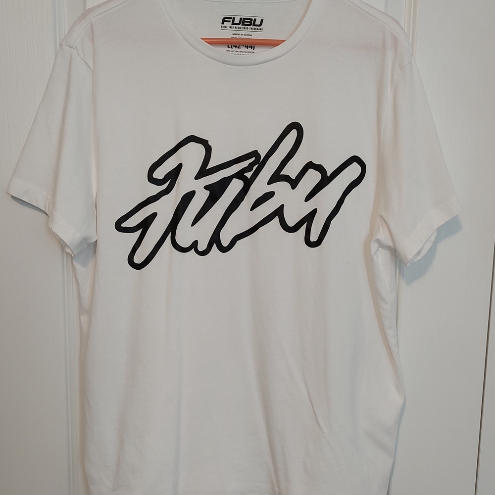 FUBU White Short Sleeve Tees Signature Style